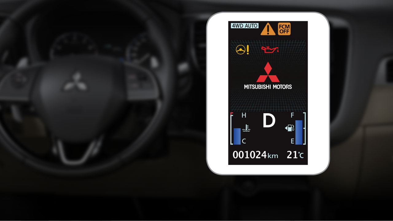 Màn hình thống tin của xe Mitsubishi Outlander 2.0 STD 2018