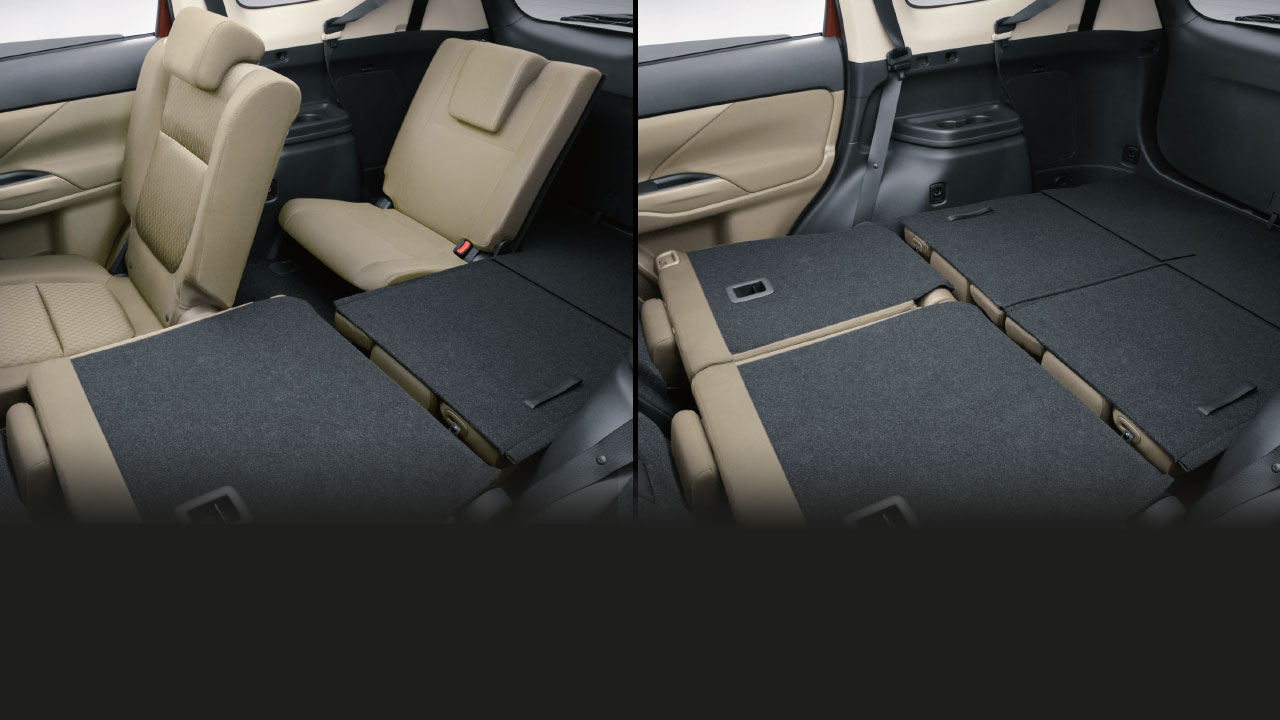 Khả năng gập ghế linh hoạt trên xe Mitsubishi Outlander 2.0 STD 2018